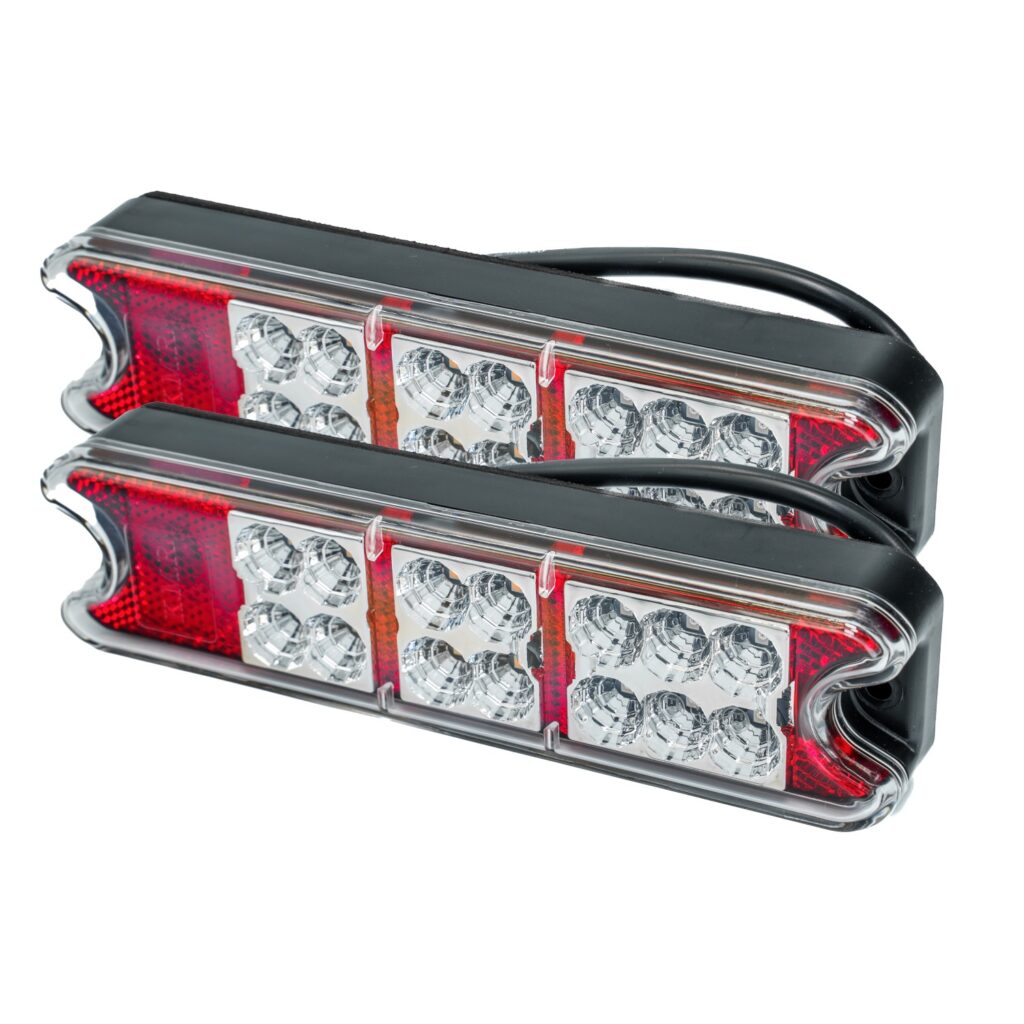 Phares Avant LED Pour Tracteur Et Engin Agricole - Paire 12-24V, 4 Fonctions (feux, Clignotant)