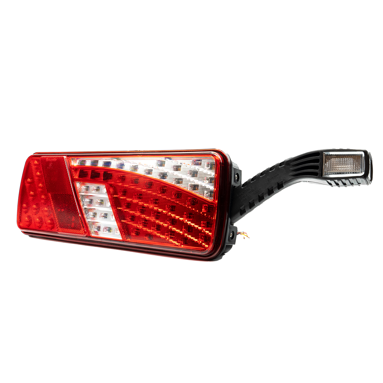 ANKIA Feu Arrière 40 LED 40 W Pour Moto Avec Feu De Freinage Et Clignotant Avec Support De Plaque Dimmatriculation Pour Harly Moto Street Bike Cruiser Chopper Noir