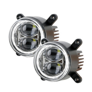 Pack CRAWER Hyperios 90 mm feux de croisement avec HALO – Set de 2 phares + 2 câbles ND5