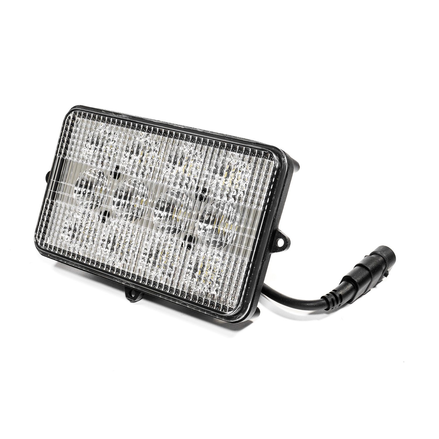 Phare de travail LED WL1002 de trois quarts, câble et connecteur 9005